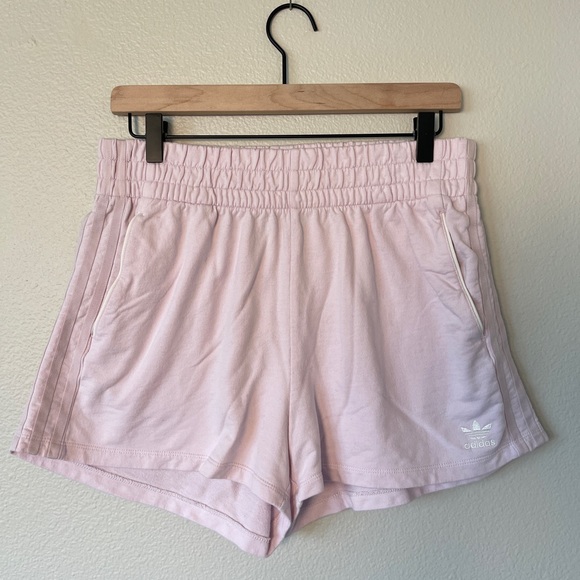 Adidas 3-Stripes Pink Shorts (S large) - Picture 1 of 4